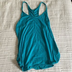 Turquoise lululemon workout tank top